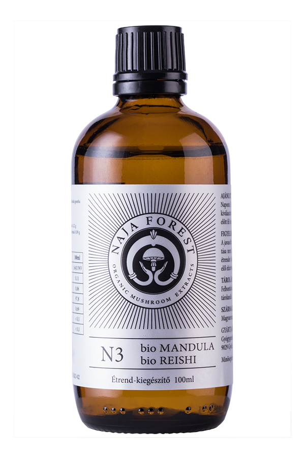 Naja Forest N3 bio Mandula, bio Reishi étrend-kiegészítő, 50 ml